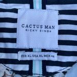 Ricky Singh Blue Floral Hawaiian Button Up T-shirt Photo 4