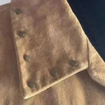 DAVID BROOKS Pig Suede Leather Jacket Women Studded Western Boho Brown S 18 Tan Photo 6