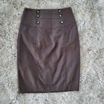 Byer California B Wear Gray Sailor Button Pencil Skirt Size 3 Photo 0