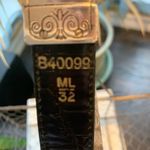 Brighton reversible Brown black crocodile print belt size 32 Photo 2