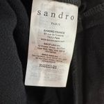 Sandro  Kyra Crepe Dress in Black Size 1 US Small Lace Career Chic Photo 5