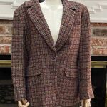 Anne Klein II vintage red plaid blazer / 8 / Excellent condition Photo 0