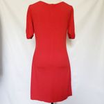 Banana Republic Factory Shift Dress Womens Size Small Red Short Sleeve Midi Photo 5