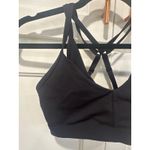 Gymshark  Black Sports Bra Medium Support Strappy Criss Cross Back Activewear S Photo 2