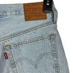 Levi's Levi’s 501 SZ W26 Jean Shorts Button-Fly Distressed Light Wash Frayed Hems Blue Photo 4