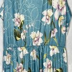 Maxi Dress Sleeveless Racerback Light Blue Floral New M Size M Photo 2