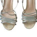 De Blossom Collection De Blossom iridescent rhinestone glittery strappy heeled sandals Photo 2
