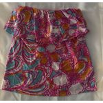 Lilly Pulitzer  Wiley Ruffle Tube Top Size M Photo 0