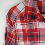 Joe Fresh  L Canada Maple Leaf Red Plaid Top Photo 11