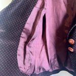 Jak & Rae Peplum Velvet Puff Sleeve Blazer Size 4 Purple Photo 7