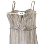 Stylestalker RTR  Bella Blue & White Striped Sleeveless Knot Sheath Midi Dress XS Photo 7