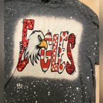 Gildan Eagles red white acid wash t shirt Photo 2