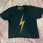 Aviator Nation Gold Lightning Bolt Tshirt Photo 0