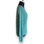 Ivory Ella  Womens Tee Size Small Aqua Elephant Paisley Long Sleeve‎ Tee Shirt Photo 3