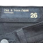 Rag and Bone  For Intermix Black White Leather Piping Jean Legging Size 26 Photo 4