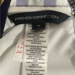 French Connection Nautical Striped Bikini Swimwear Top Blue White Gold Medium Photo 8