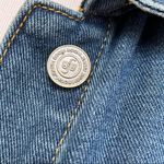 Boom Boom Jeans  Medium Wash Destroyed Trucker Style Denim Jacket XL Photo 4