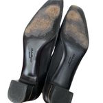 Salvatore Ferragamo Vintage Black Heel Size 8.5 AAA Narrow Material Rhinestone Photo 6