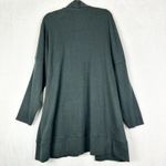 Pact  Airplane Wrap Cardigan Size XL/XXL Organic Cotton Charcoal Grey Longline Photo 3