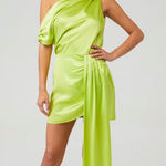 NONCHALANT LABEL X FASHIONPASS NATALIE DRESS in citrone Green Size XS Photo 0