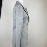 J.Crew  Sweater Jacket Gray Blazer Knit Career Workwear 100% Cotton Pockets XS Photo 3