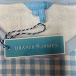 Draper James Natalie Sweatshirt Pullover Light Blue Gingham Size XL NWT Photo 7
