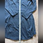 Athleta Techie Sweat Hoodie Sweater Drawstring Cowl Hood Blue Sz Small Photo 8