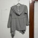 Max Studio  Weekend Striped Hooded Cardigan Women's Size Small Open Front Photo 3