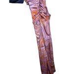 House Of CB  Kasia Purple Swirl Cutout Midi Dress Sz. L Photo 5