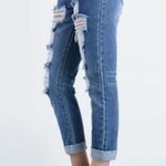 ZARA  Mid Rise Boyfriend Distressed Jeans Photo 6