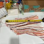 New! Francesca’s Stripe Smocked Peplum Halter Backless Top Womens Size Large Pink Photo 5