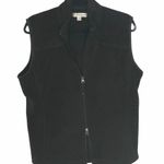 Cutter and Buck new 𦹠Full Zip Soft Warm Cozy Fleece Vest 𦹠Black Photo 3