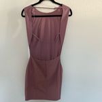 ZARA Limited Edition Backless Mauve Pink Ruched Mini Dress Medium NEW Photo 8