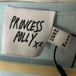 Princess Polly : Light Blue Barbarossa Ribbed Tie-Front Top- Bell Sleeve- 4 Photo 1