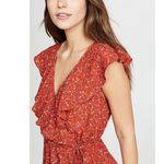 BB Dakota Jack Bohemian Wrap-Sody Red Flowy Floral Dress Photo 8