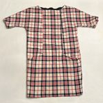 ZARA  Plaid Dress in Navy, Red, and Cream, XS Photo 1