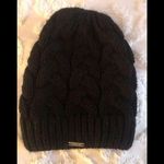 Cable Beanie black well made OS. Photo 3