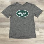 NFL Team Apparel Heather Gray NY Jets Football Women's Short Sleeve Tee Size S Photo 3