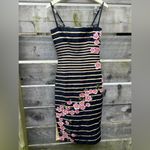 Anthropologie Maeve $258  Square Neck Slim Midi Dress Embroidered Floral Easter Photo 2