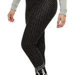 Bethany Mota  gray polka‎ dot snowman leggings large Photo 0