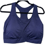 NWOT TRUEKIND (SHAPERMINT) Navy Sports Bra Photo 0