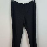J. Jill Black and Gray Patterned Pull On Ponte Slim Leg Dress Pants Size Large Photo 1