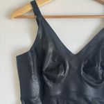 Knix Paypaya Black Box Thong Bodysuit Leather Shiny Size XL New Photo 4