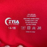 Zyia  Active Vibrant Red Leggings Photo 1