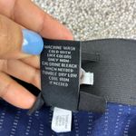 Lane Bryant Lane Bryant The Ashley Modernist Collection Blue Pinstripe Crop Pants Size 28 Photo 2