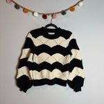 Cleobella  Kori Sweater in Black & Ivory Photo 1