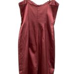 David Meister  Mauve Pink Satin Beaded Strapless Cocktail Mini Dress Sz 2 Photo 1