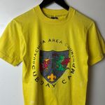 Urban Outfitters Ouachita Area Council T Shirt Vintage 90s Extra Small XS Yellow Graphic Tee Photo 13