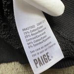 Paige Daytona Chain Trim Casual Pullover Sweatshirt Black Silver Size Large Photo 12