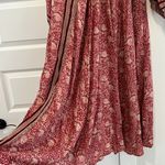Elegant Red Patterned Maxi Dress Size M Photo 3